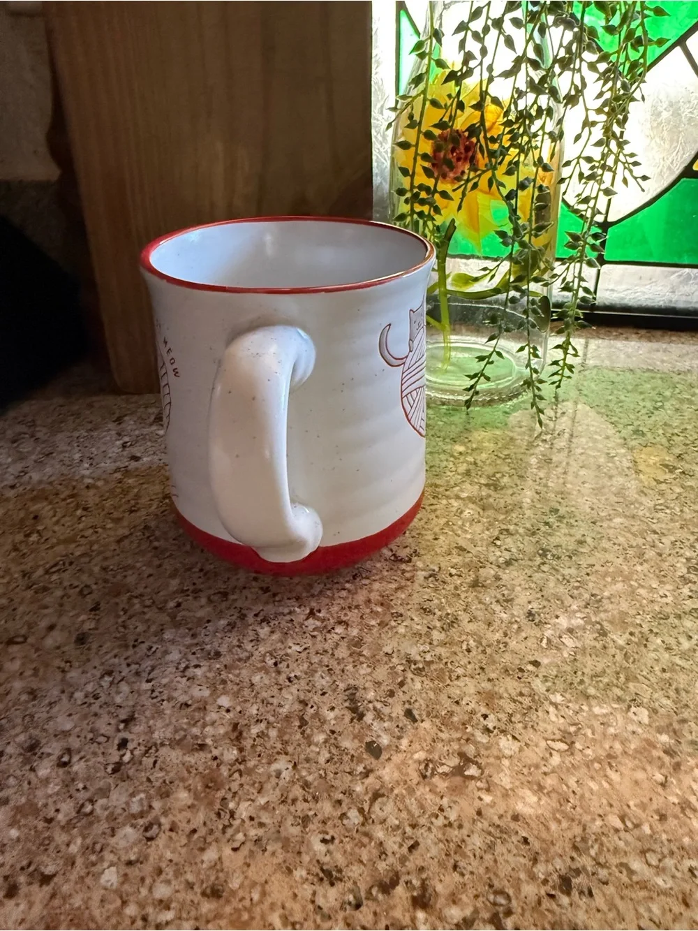 Sheffield Home “You Had Me at Meow” Cat Mug – Red & White